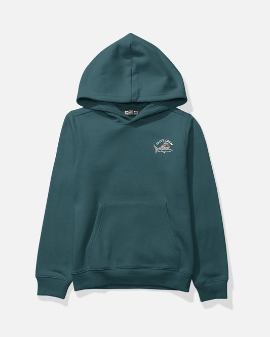 Front view of the Lurking Boys Fleece - Atlantic Blue. 