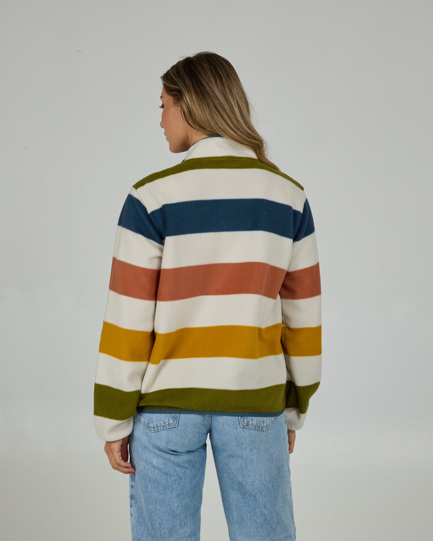 Back view of the Swellter Polar Jacket - Multi. 