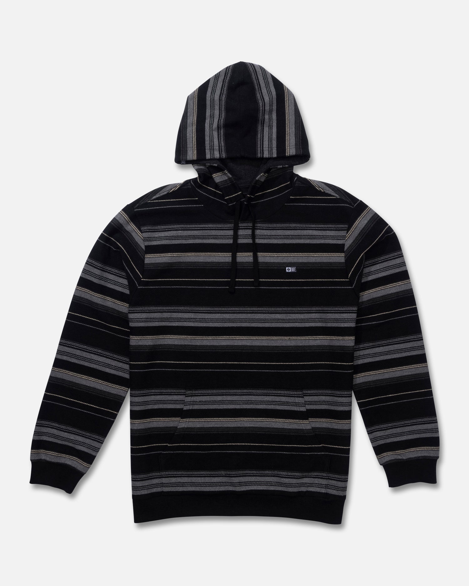 Front view of the Crewser Fleece Hood - Black. 