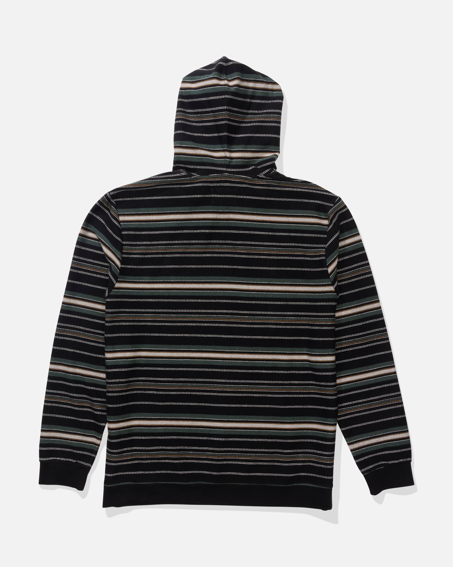 Back view of the Crewser Fleece Hood - Pirate Black. 
