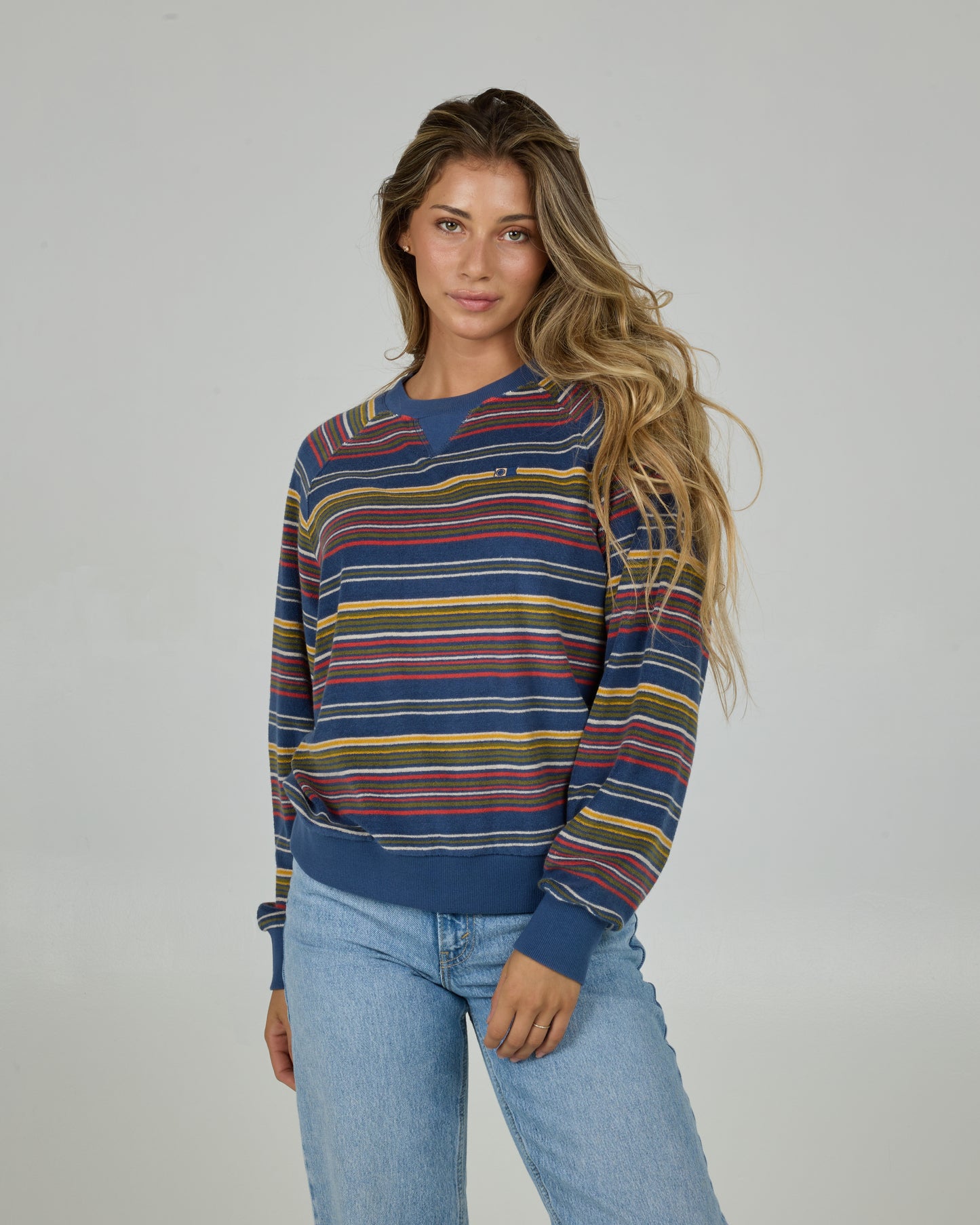 Front view of the Gone Sailin Crew - Indigo. 