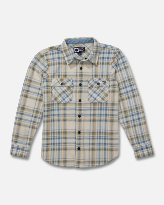 Front view of the Swellter Polar Shirt - Birch. 
