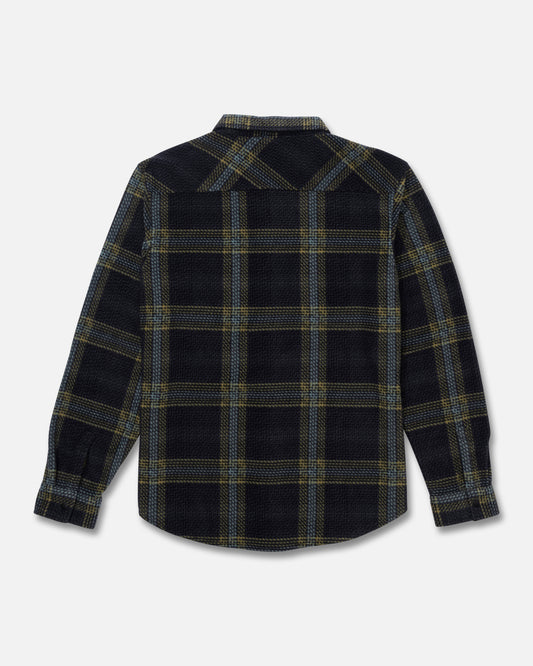 Back view of the Swellter Polar Shirt - Phantom. 