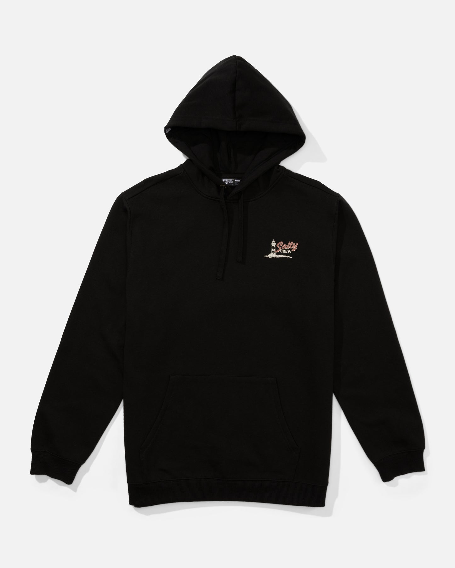 Front view of the Ashore Fleece - Black. 