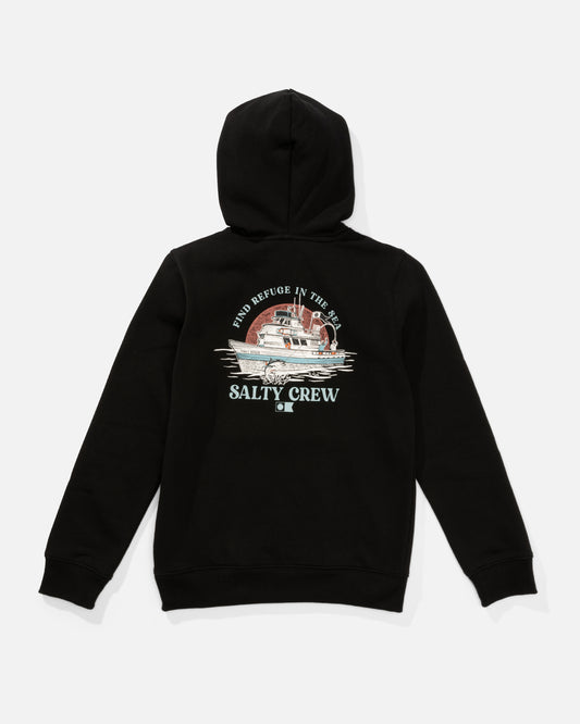 Day Charter Boys Fleece Hoodie - Black
