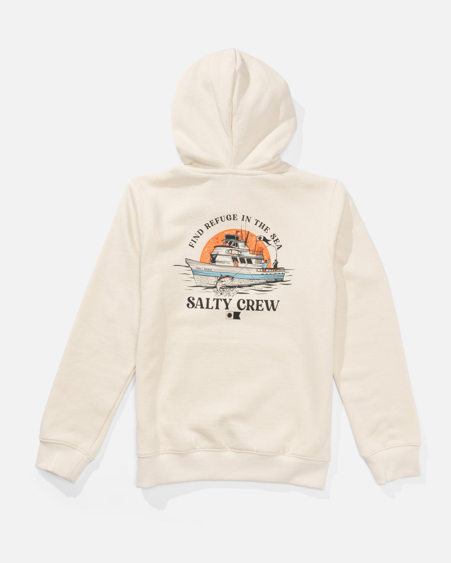 Day Charter Boys Fleece Hoodie - Bone