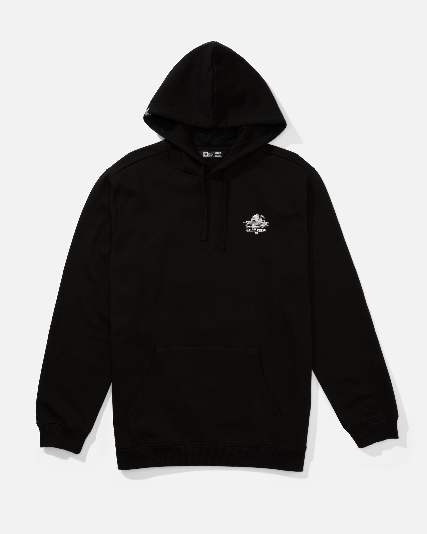 Front view of the Day Charter Fleece - Black. 