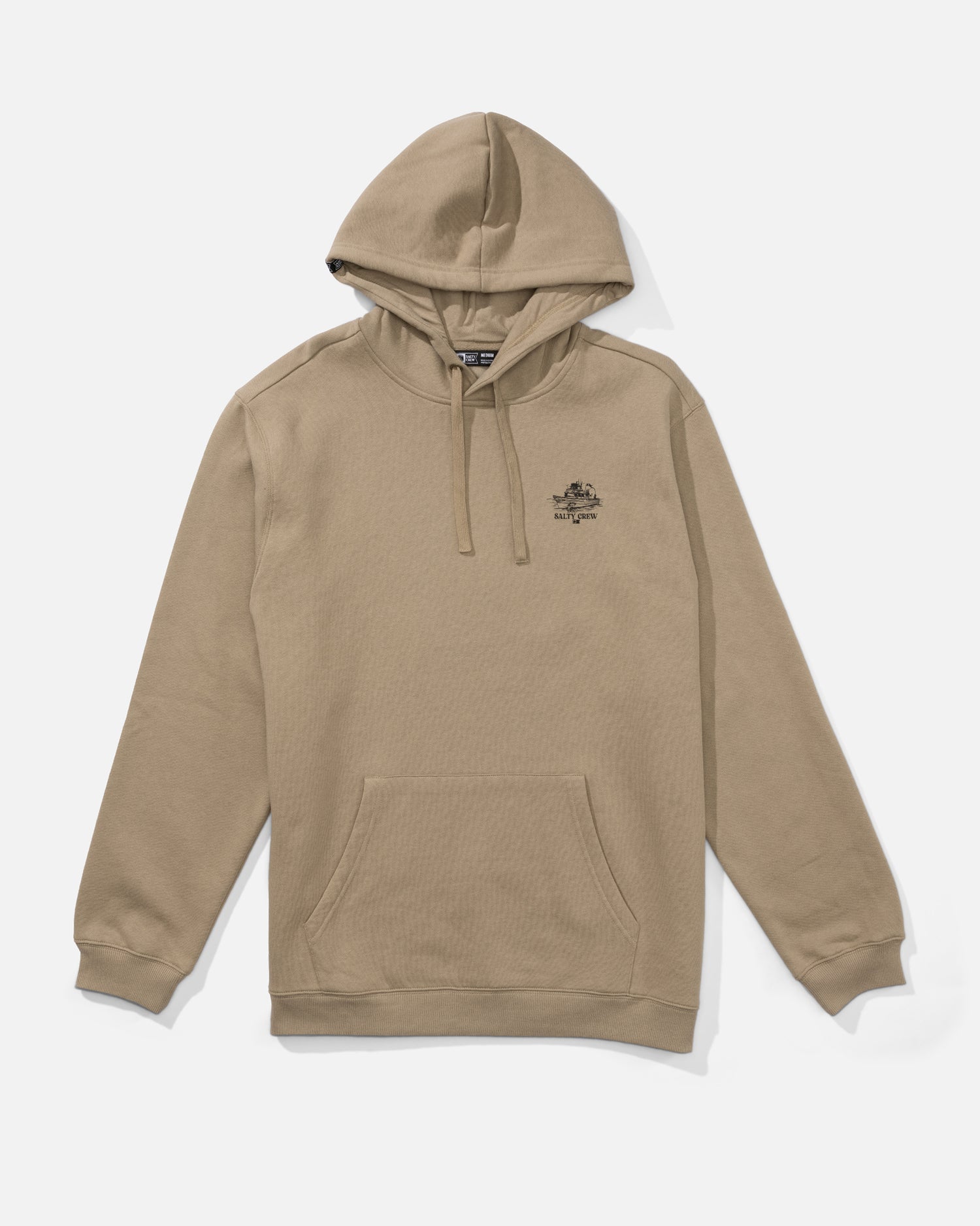 Front view of the Day Charter Fleece - Stone. 