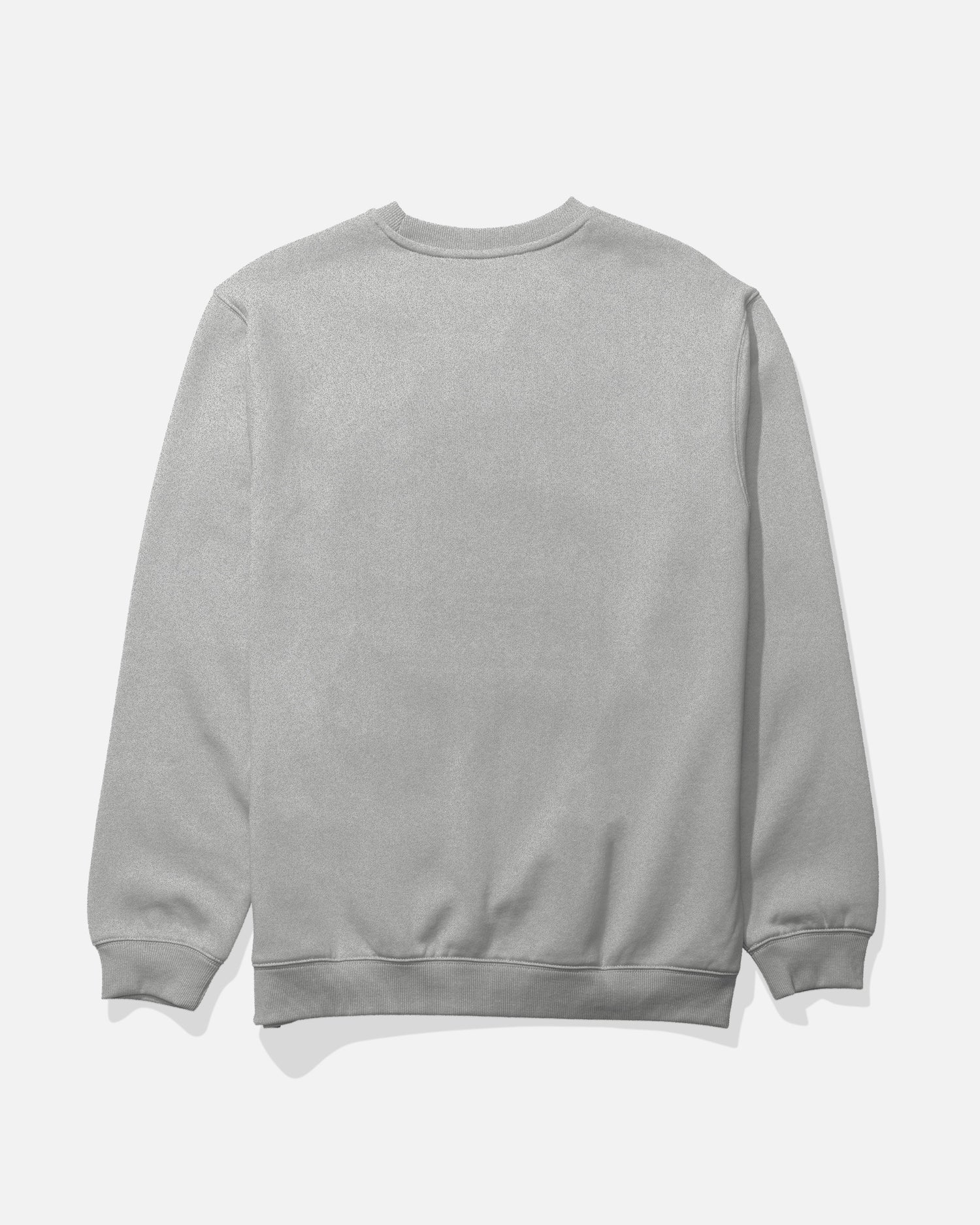 Back view of the Crafted Crew Fleece - Athletic Heather. 