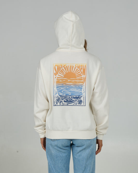 Back view of the Posted Hoody - Off White. 
