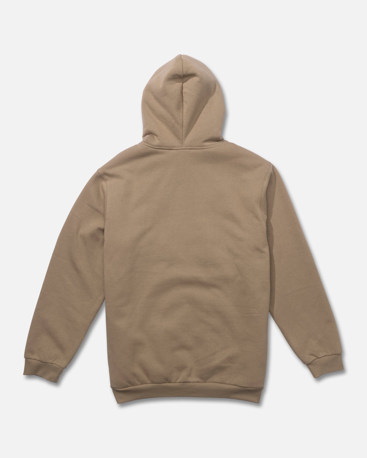 Back view of the Coastal Sherpa Fleece Hoodie - Khaki. 