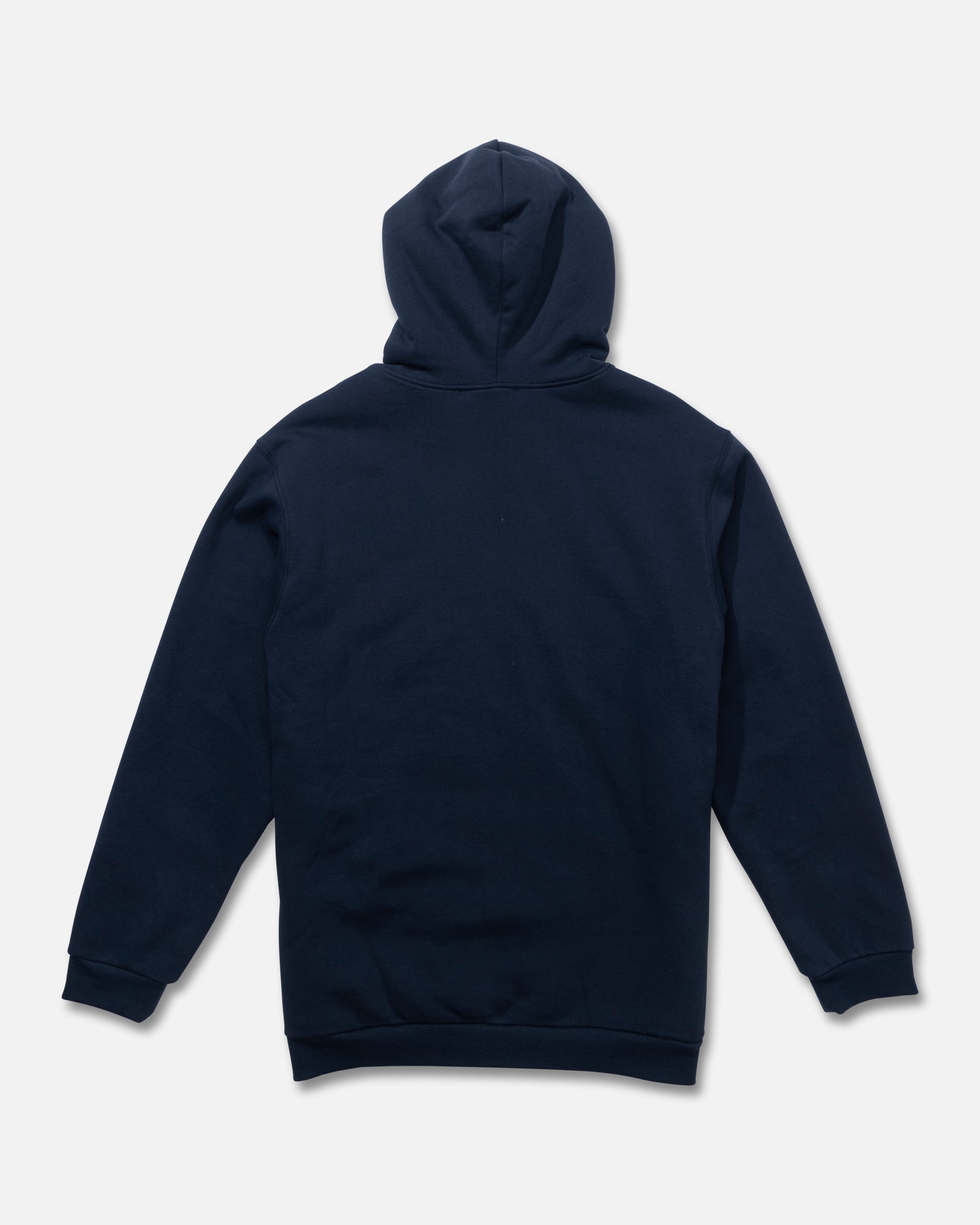 Back view of the Coastal Sherpa Fleece Hoodie - Midnight Navy. 