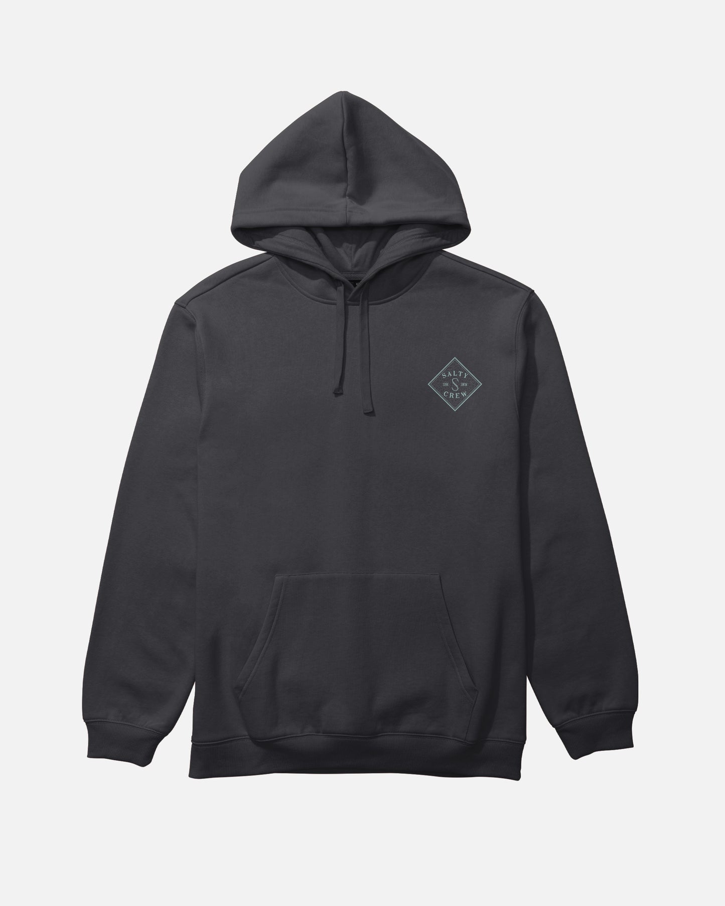 Front view of the Tippet Fill Fleece Hoodie - Black. 