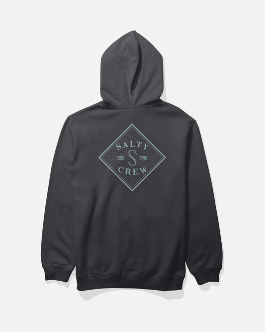 Back view of the Tippet Fill Fleece Hoodie - Black. 