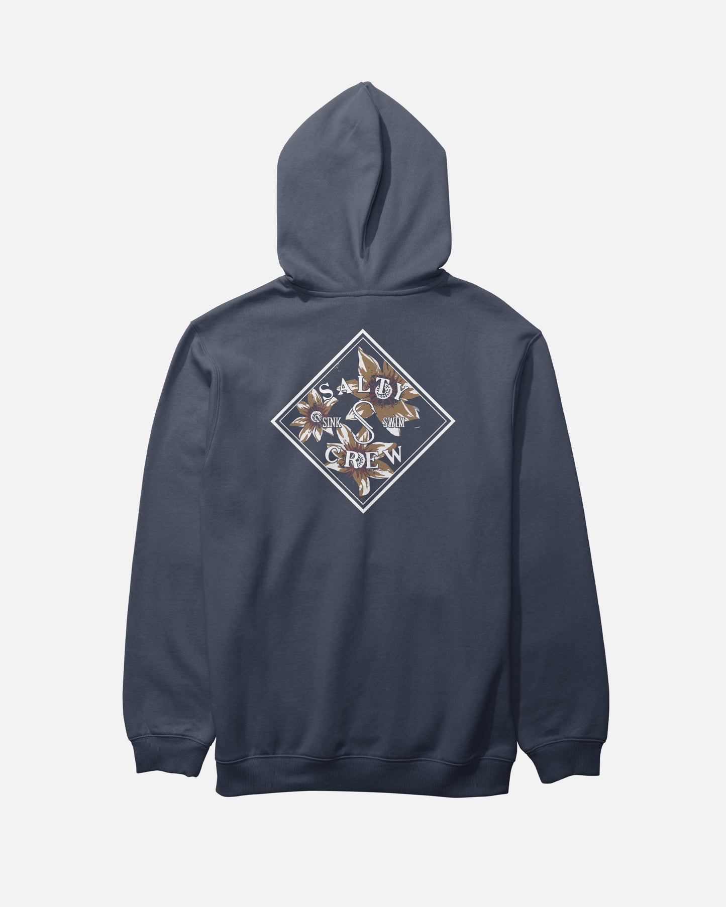 Back view of the Tippet Fill Fleece Hoodie - Navy. 