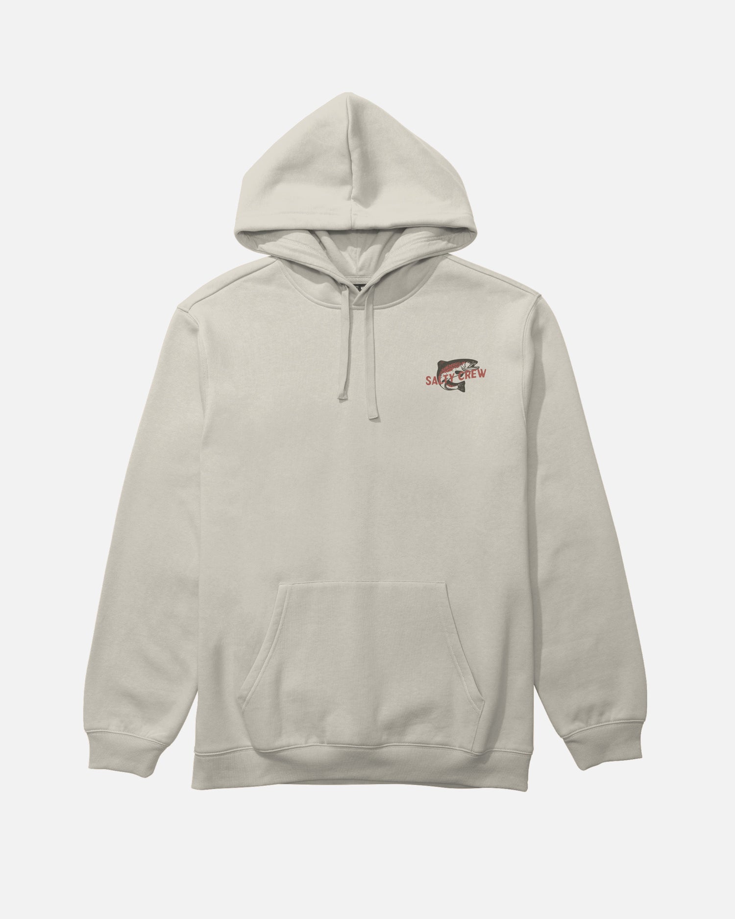 Front view of the Nature Vibes Fleece Hoodie - Bone. 