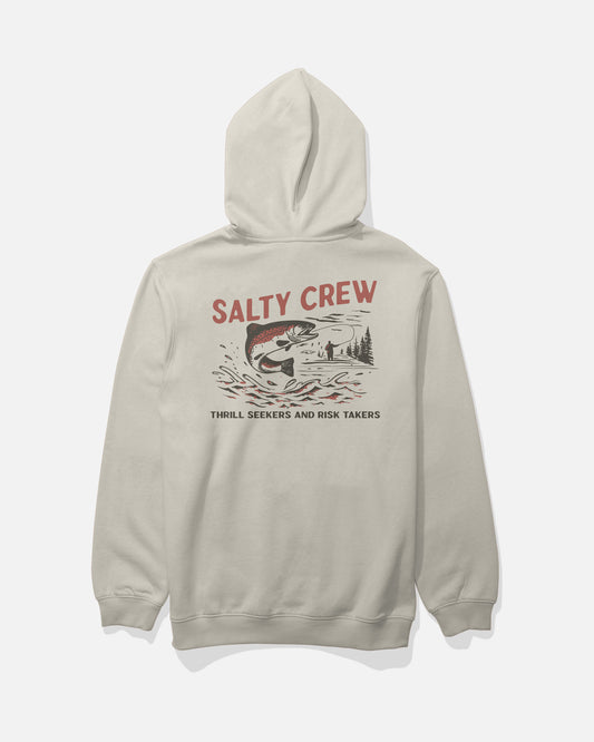Back view of the Nature Vibes Fleece Hoodie - Bone. 