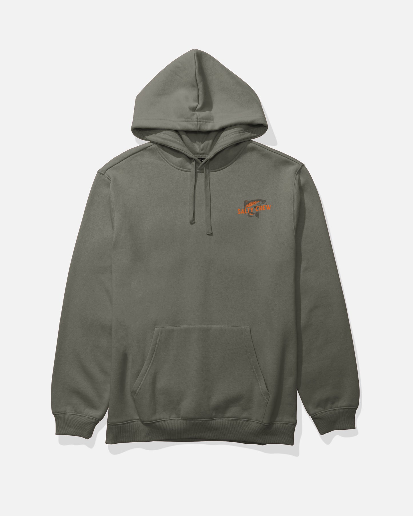 Front view of the Nature Vibes Fleece Hoodie - Dusty Olive. 