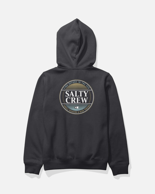 Back view of the Simple Fade Boys Fleece - Black. 