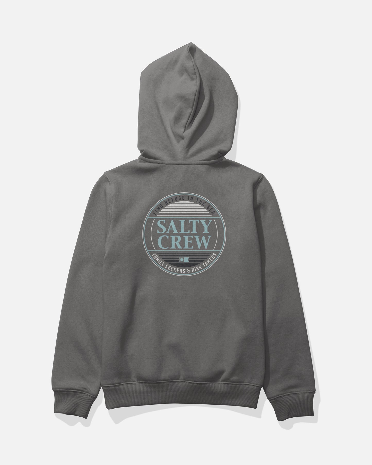 Back view of the Simple Fade Boys Fleece - Charcoal. 