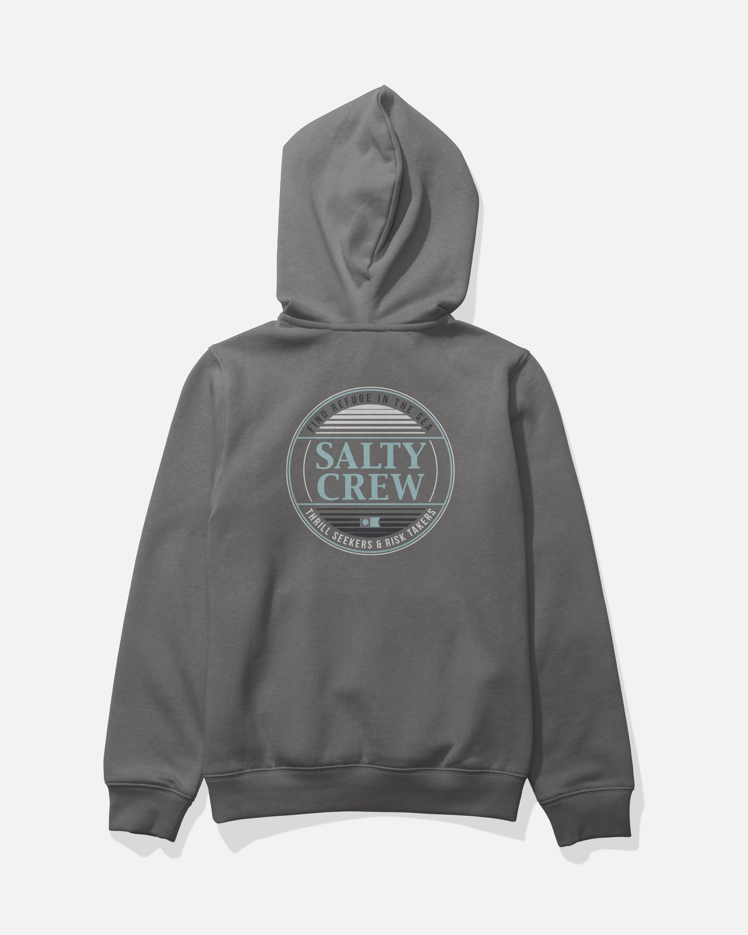 Back view of the Simple Fade Boys Fleece - Charcoal. 