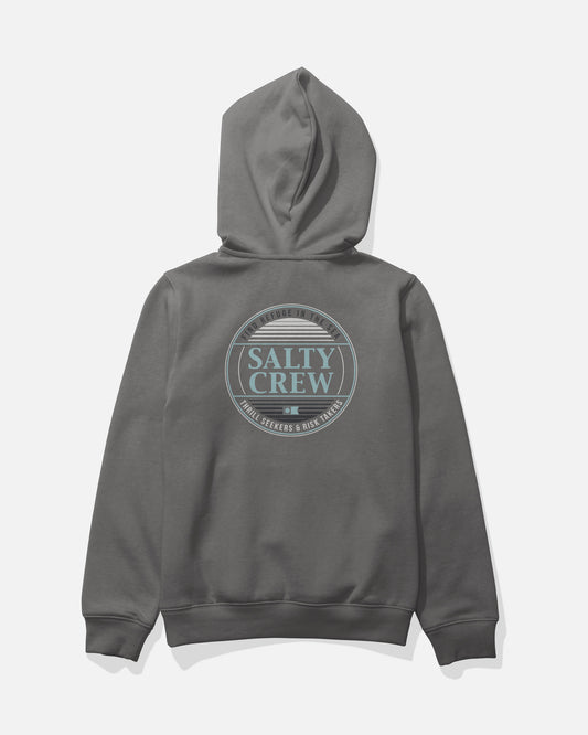 Back view of the Simple Fade Boys Fleece - Charcoal. 
