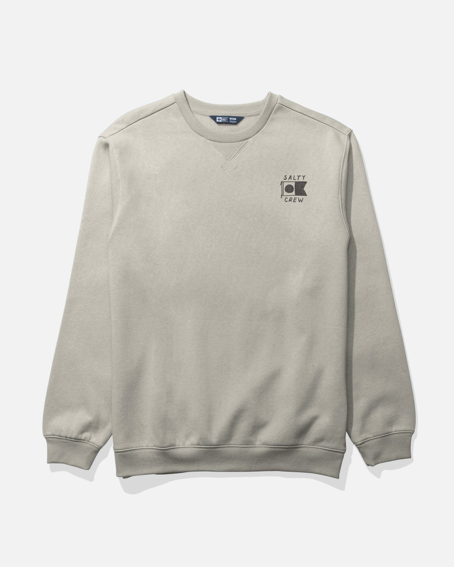 Front view of the Call Sign Crew Fleece - Bone. 