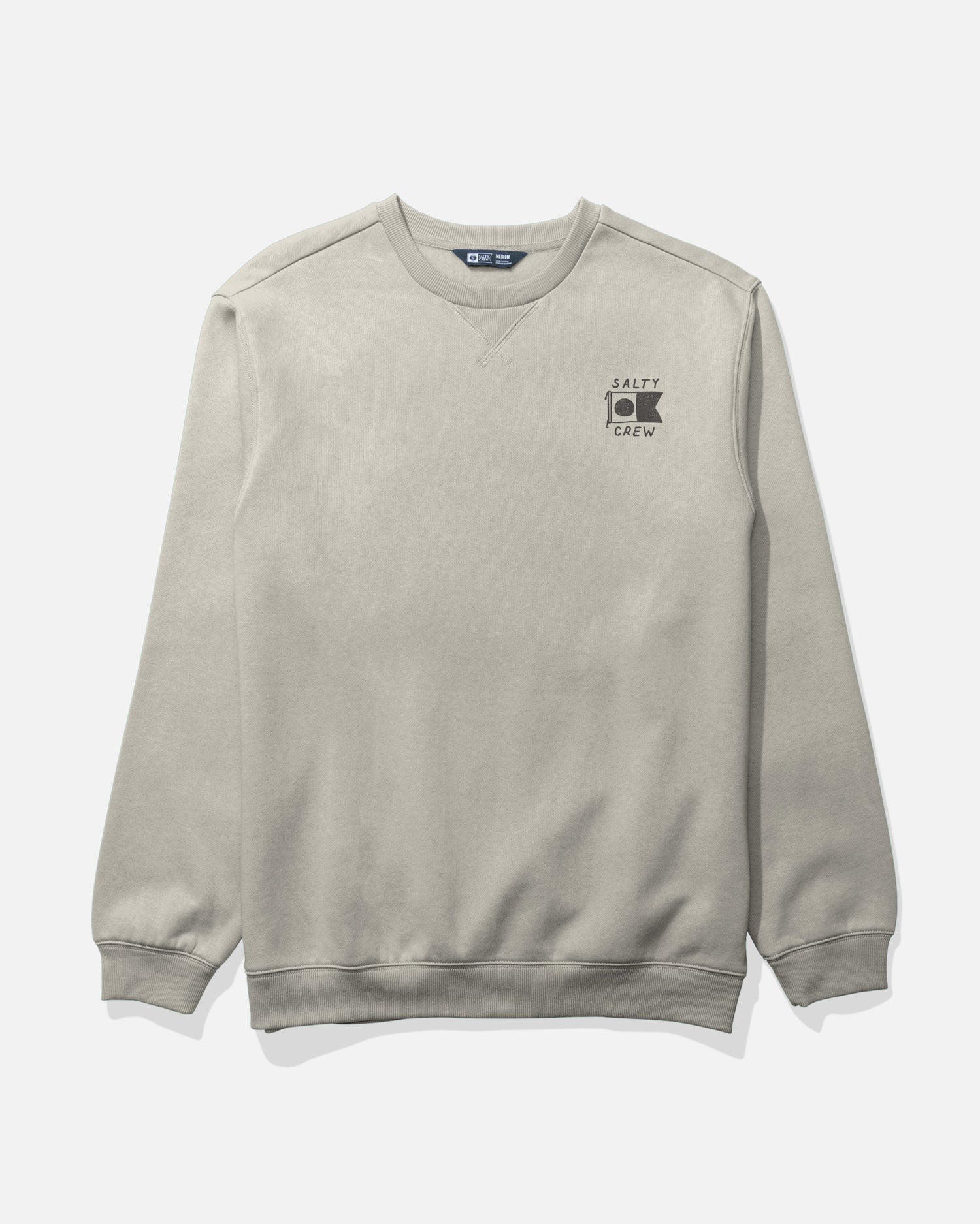 Front view of the Call Sign Crew Fleece - Bone. 