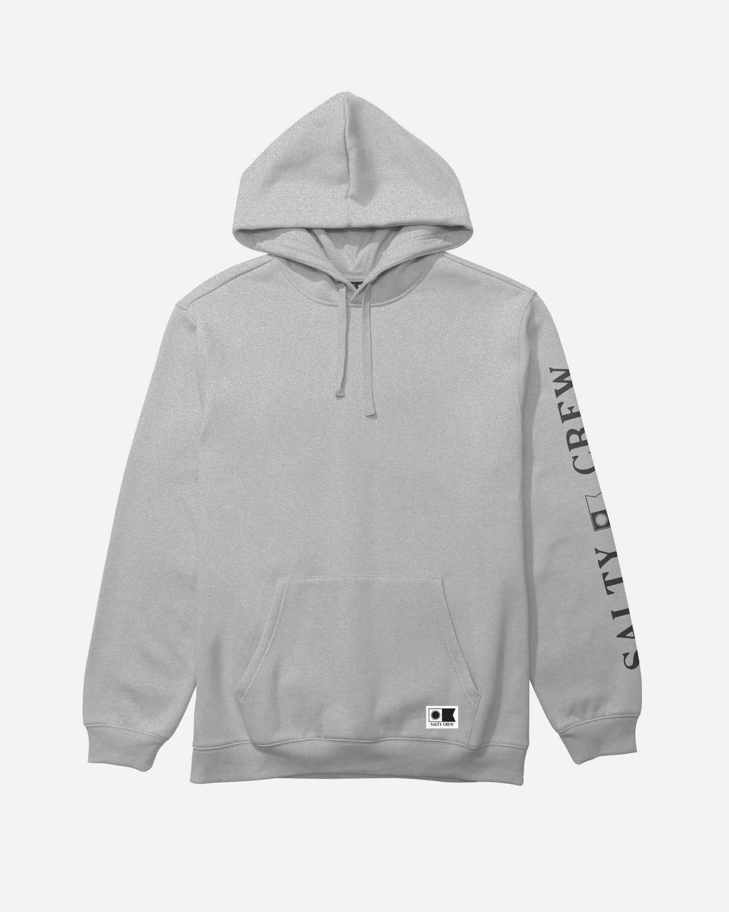 Front view of the Refuge Fleece Hoodie - Athletic Heather. 