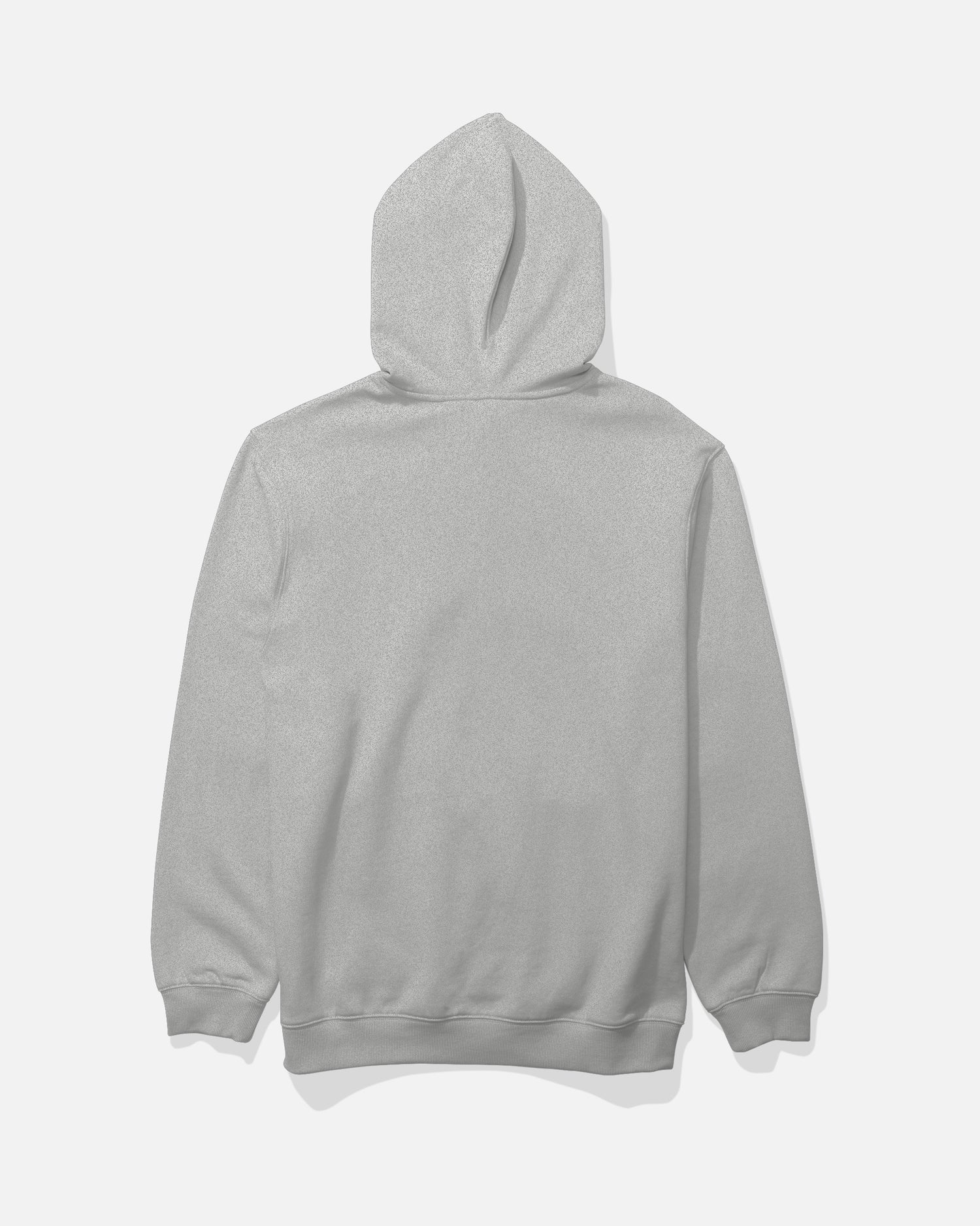 Back view of the Refuge Fleece Hoodie - Athletic Heather. 