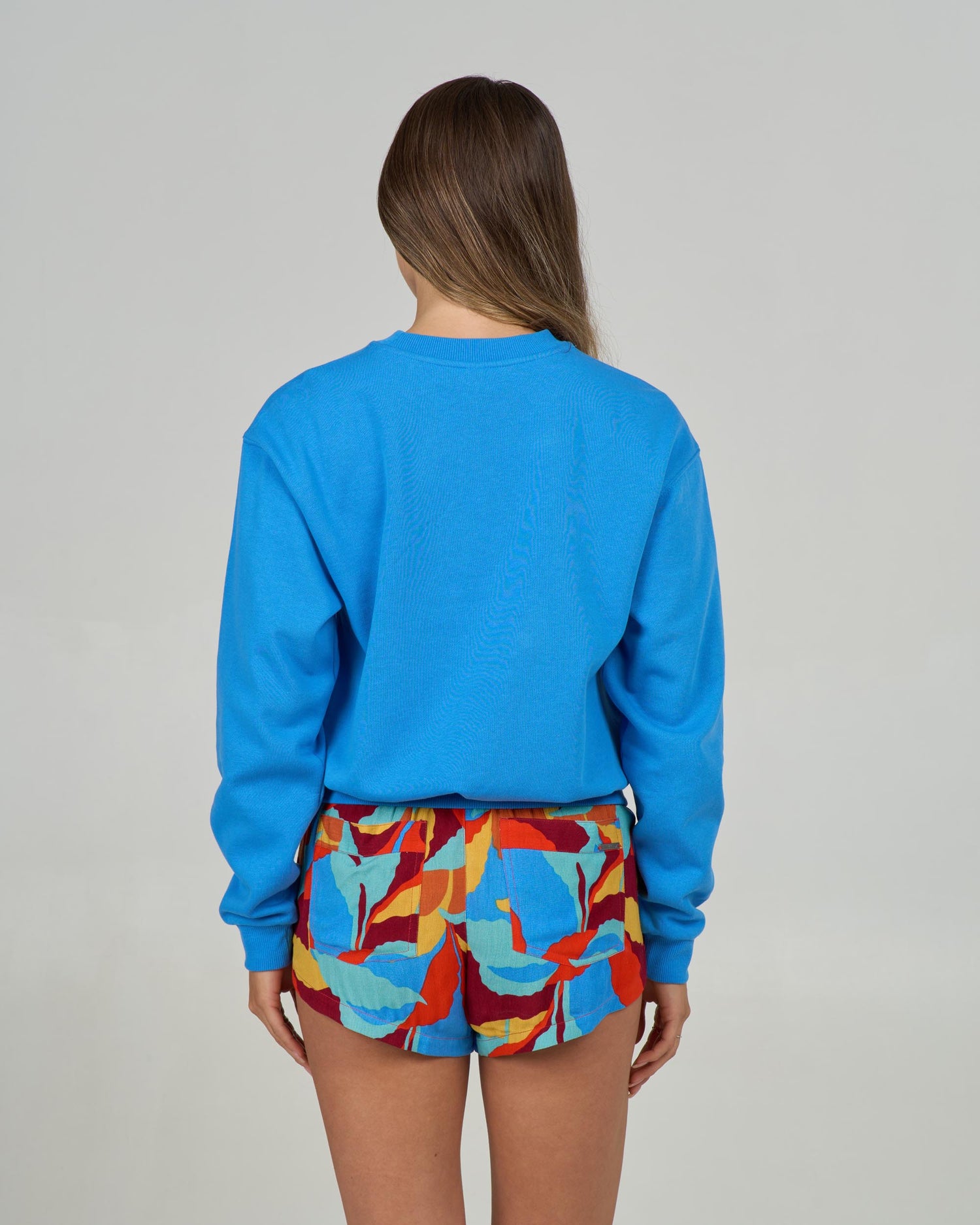 Back view of the Dock Line Crew - Bold Blue. 