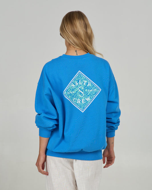 Back view of the Tippet Crew - Bold Blue. 