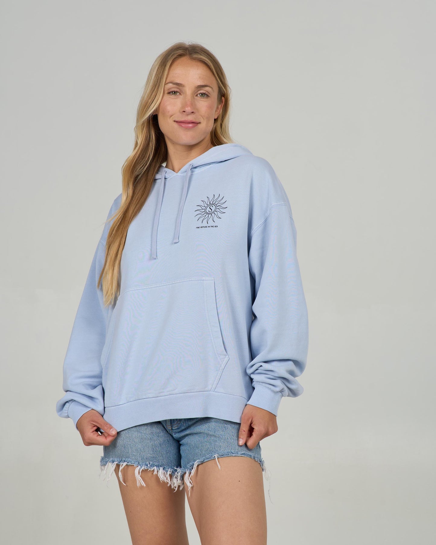 Front view of the Zodiac Hoody - Fog. 