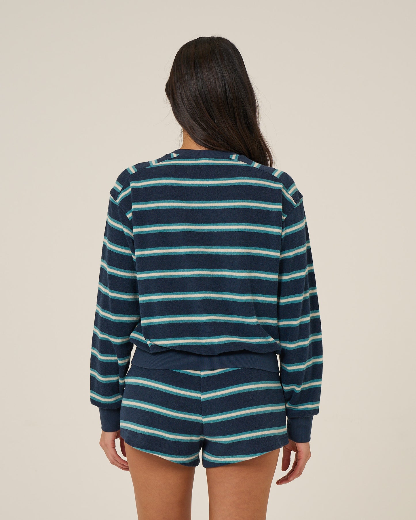 Back view of the Night N Day Crew - True Navy. 