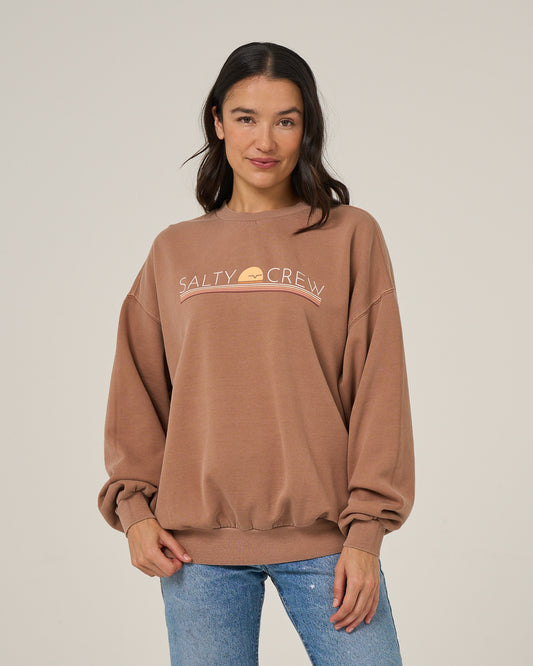 Front view of the Horizon Crew - Mocha. 