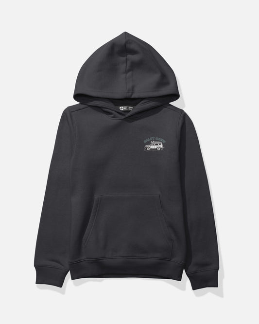 Front view of the Get Ready Boys Fleece - Black. 