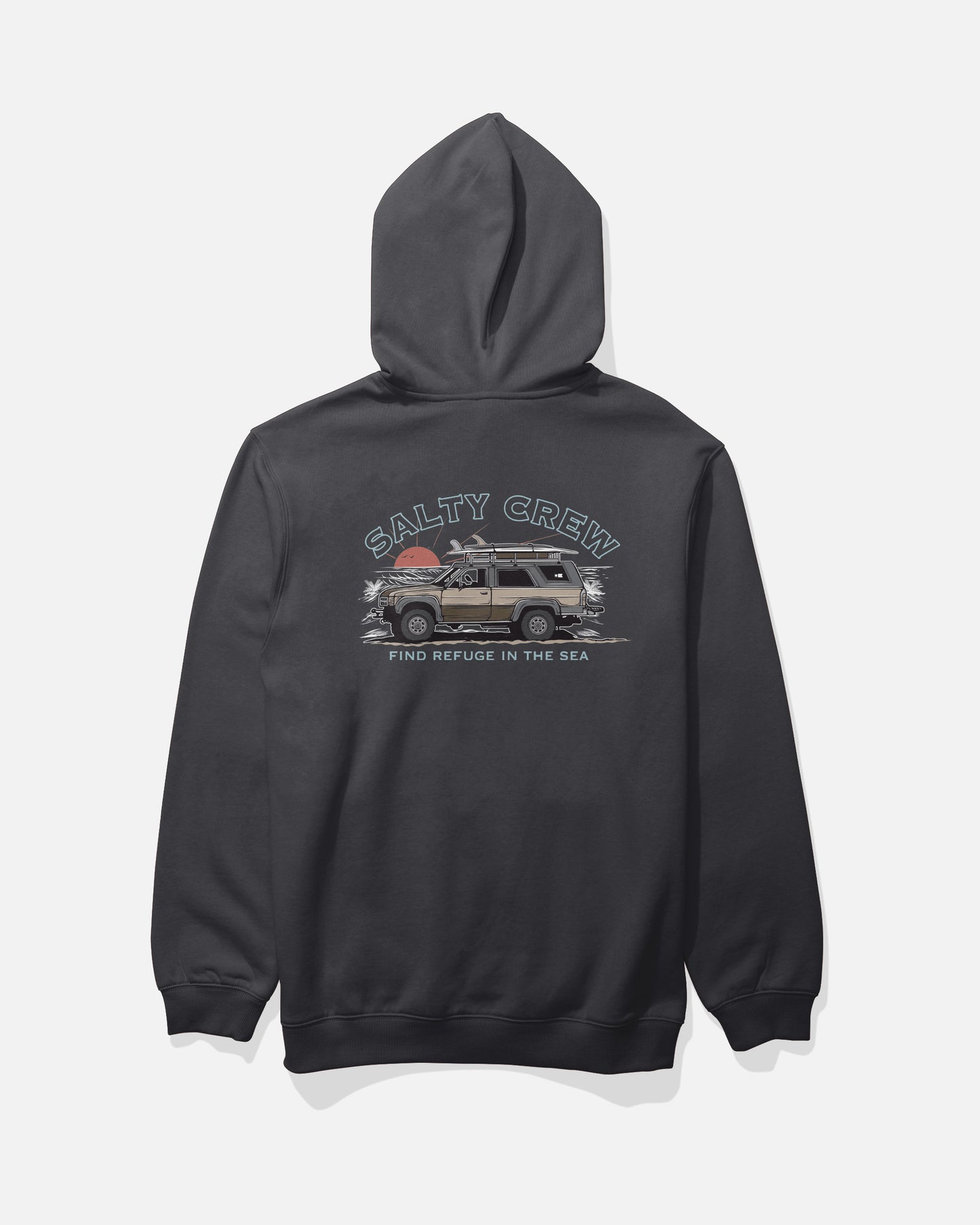 Back view of the Get Ready Fleece - Black. 