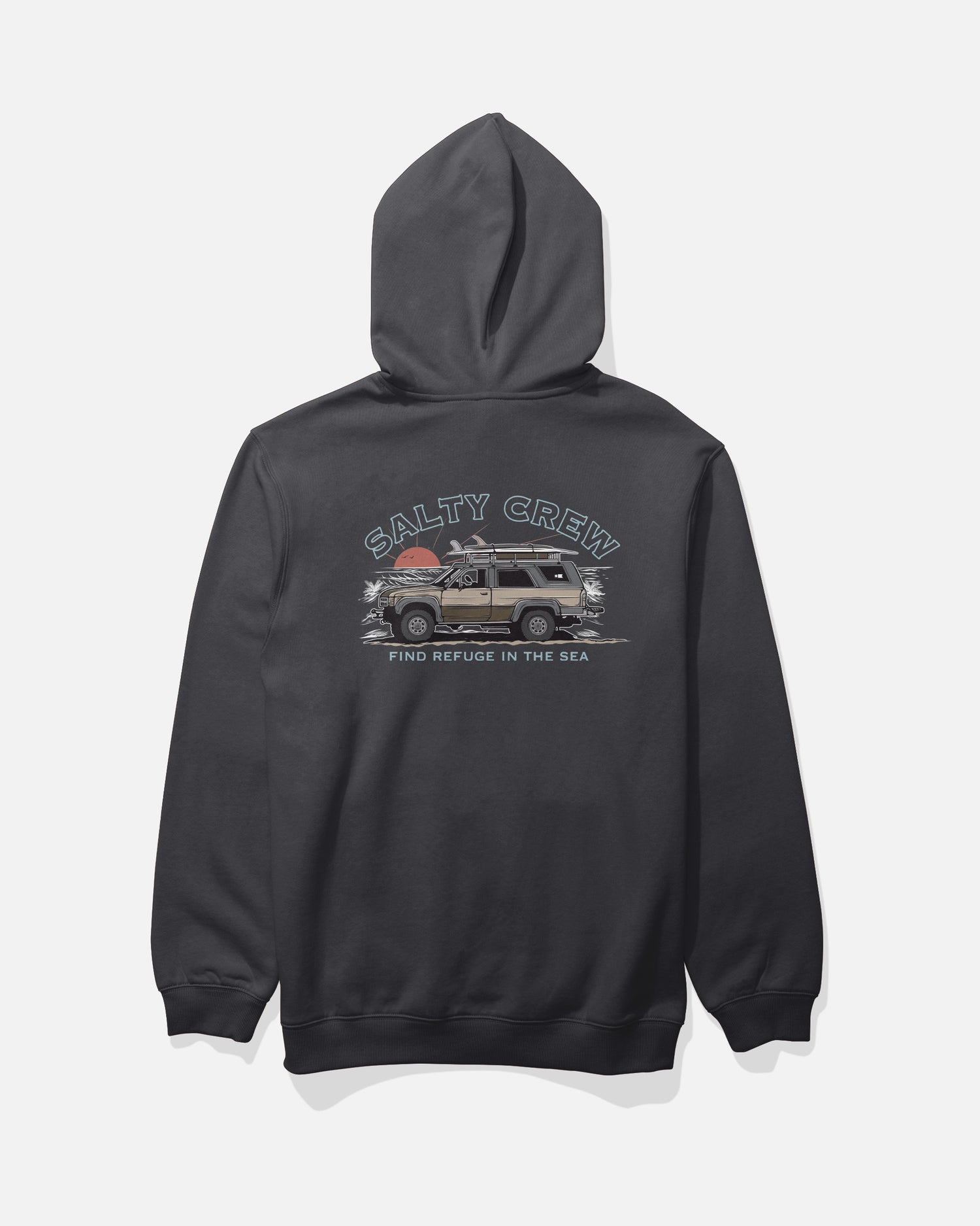 Back view of the Get Ready Fleece - Black. 