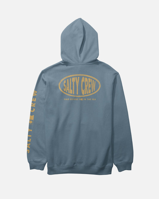 Back view of the Signage Fleece - Slate. 