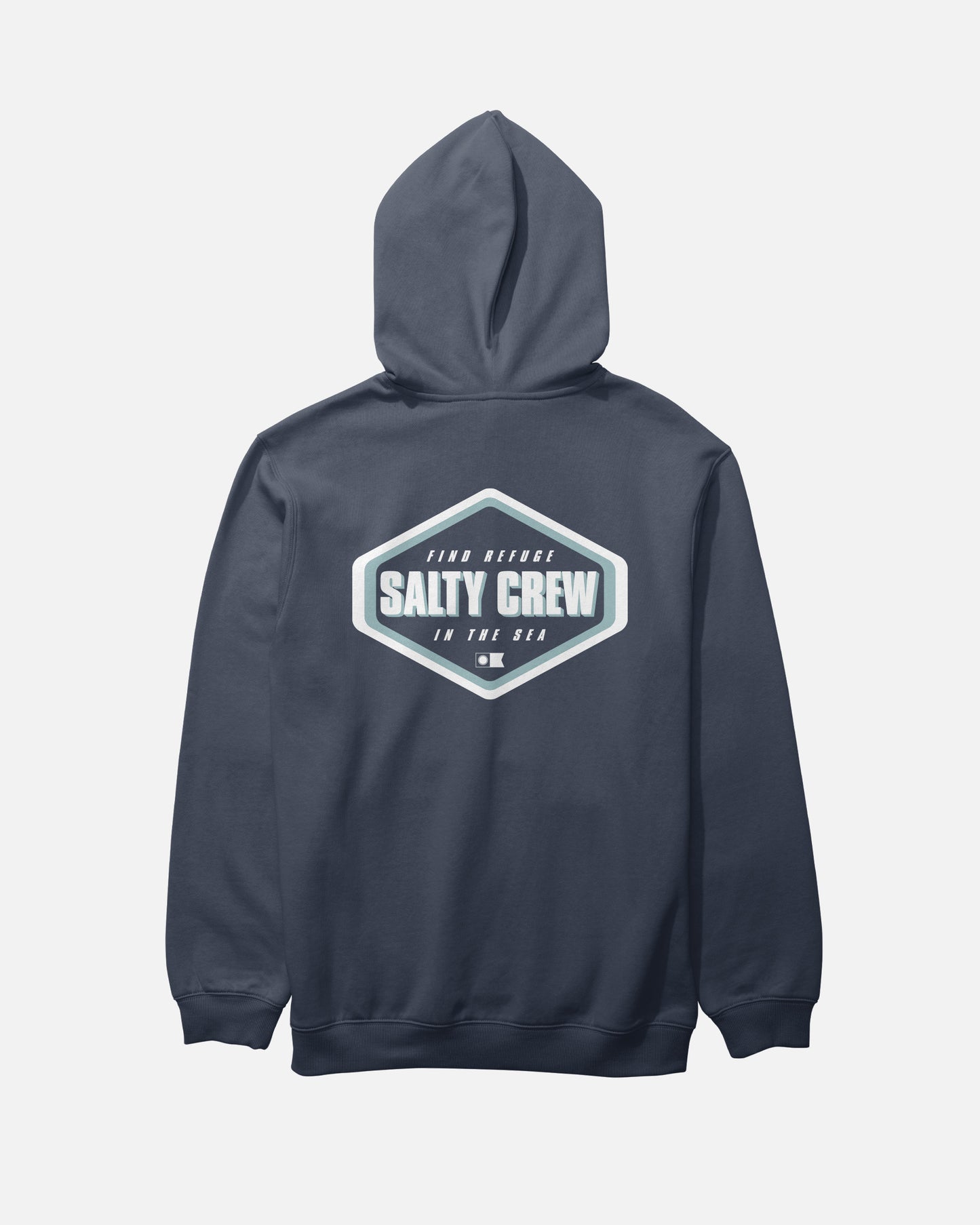 Back view of the Shapely Fleece - Navy. 