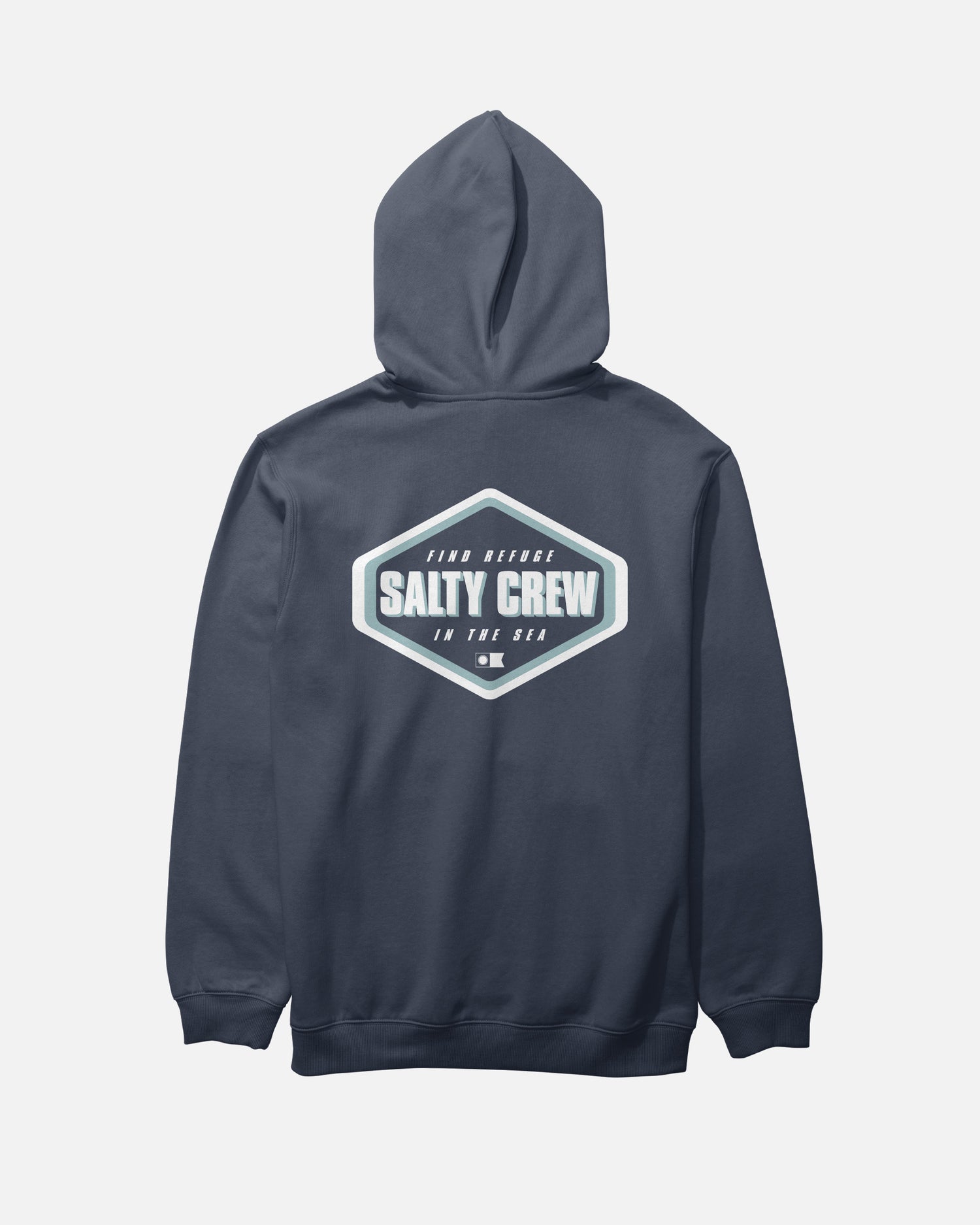 Back view of the Shapely Fleece - Navy. 