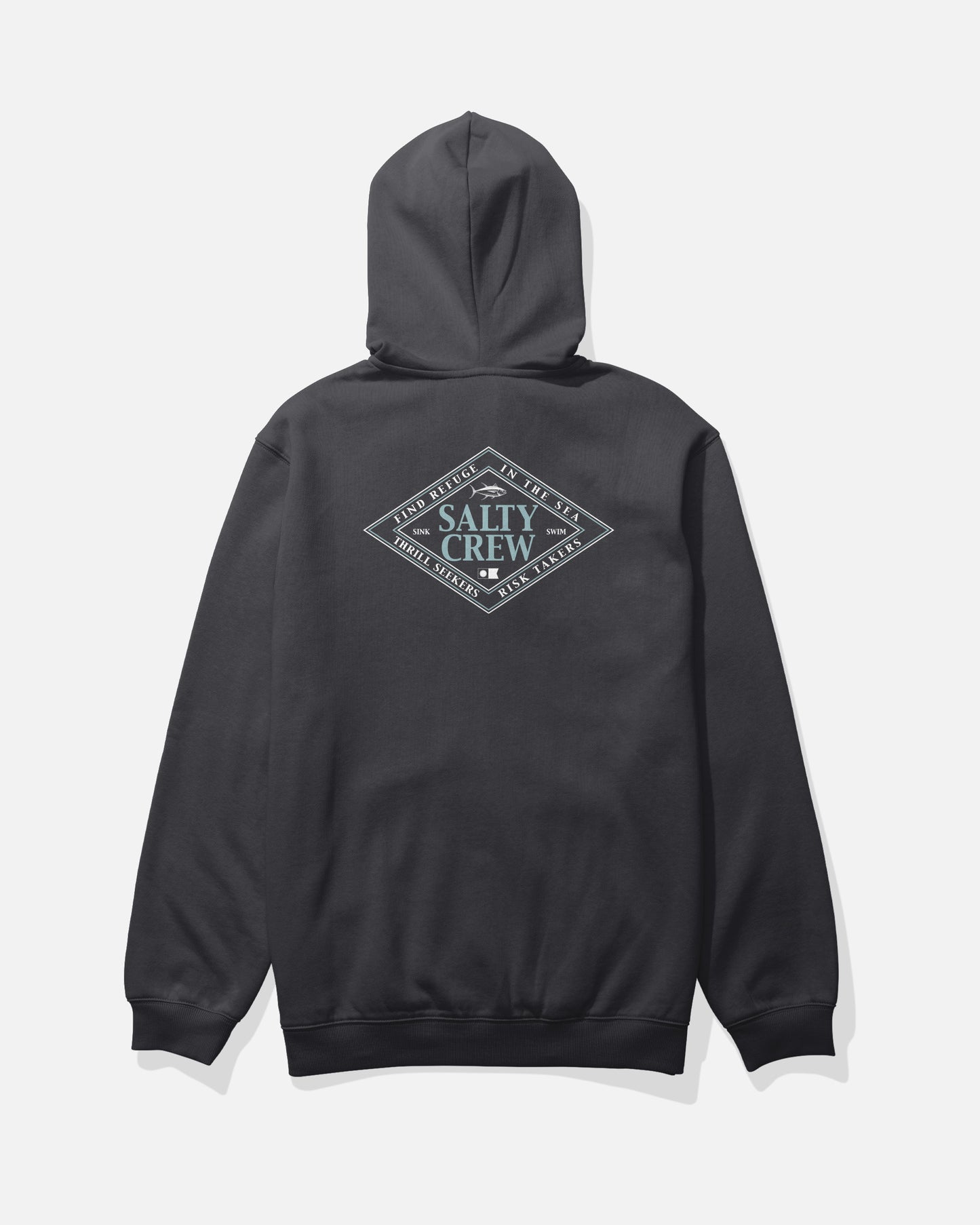 Back view of the Iconic Fleece - Black. 