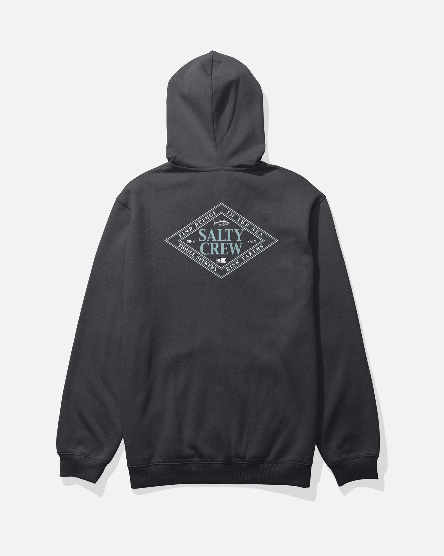 Back view of the Iconic Fleece - Black. 