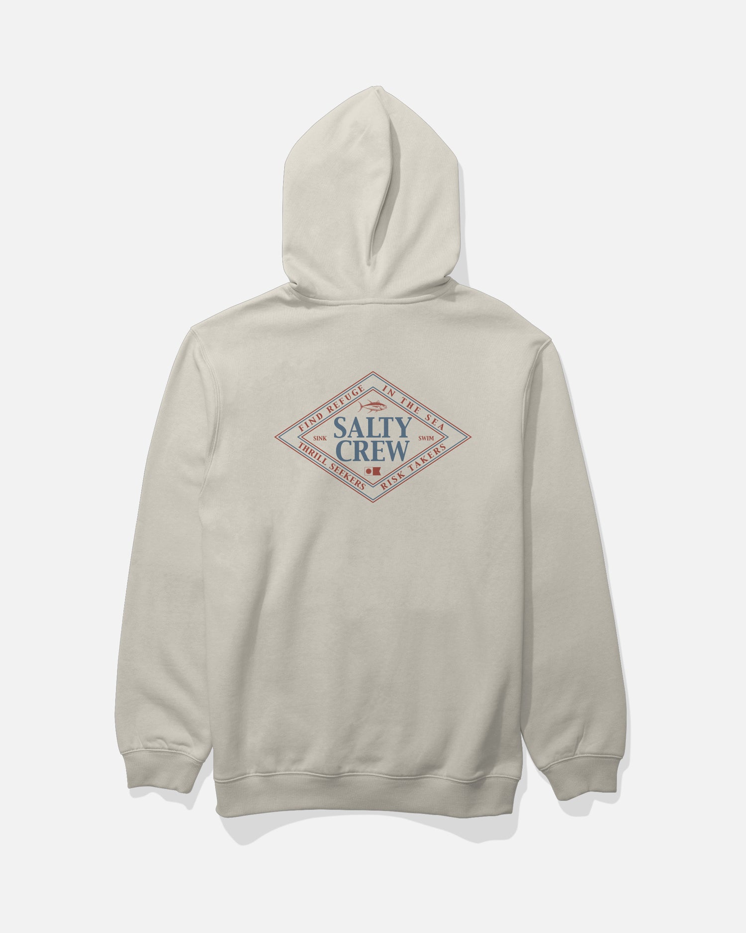 Back view of the Iconic Fleece - Bone. 