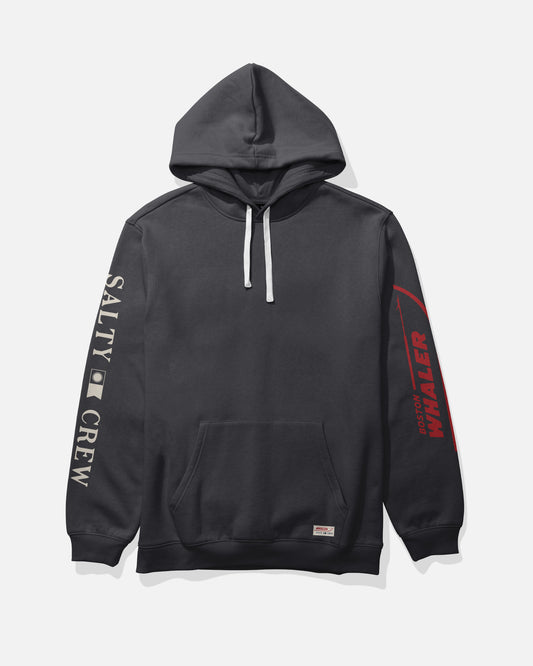 Front view of the Whaler Icon Fleece - Black. 
