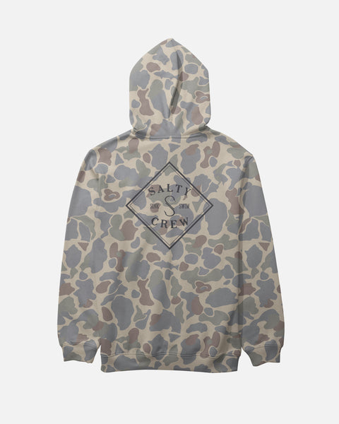 Tippet Ranger Hood Fleece - Sand Camo | Salty Crew