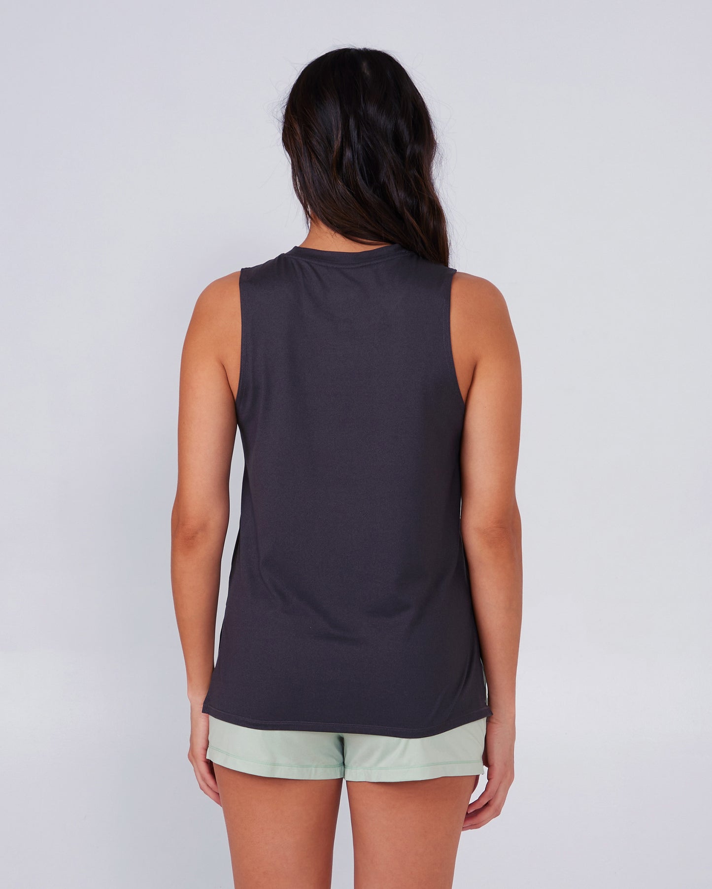 back view of Thrill Seekers Black Tank