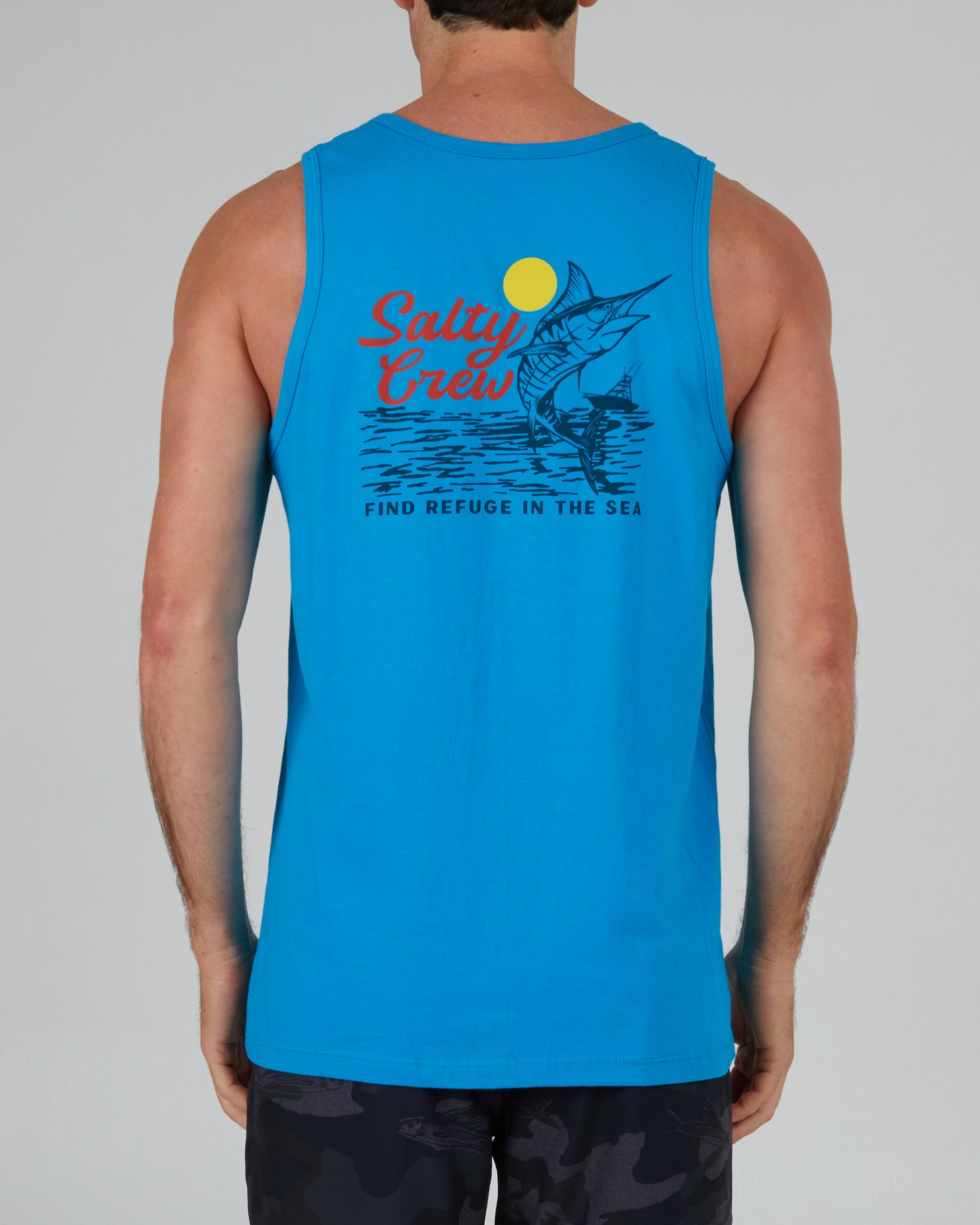 back view of Jackpot Turquoise Tank
