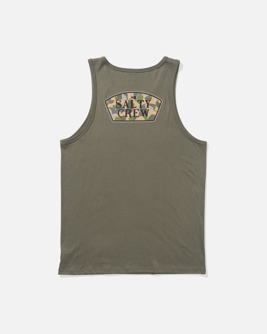 back view of Filler Up Tank - Dusty Olive