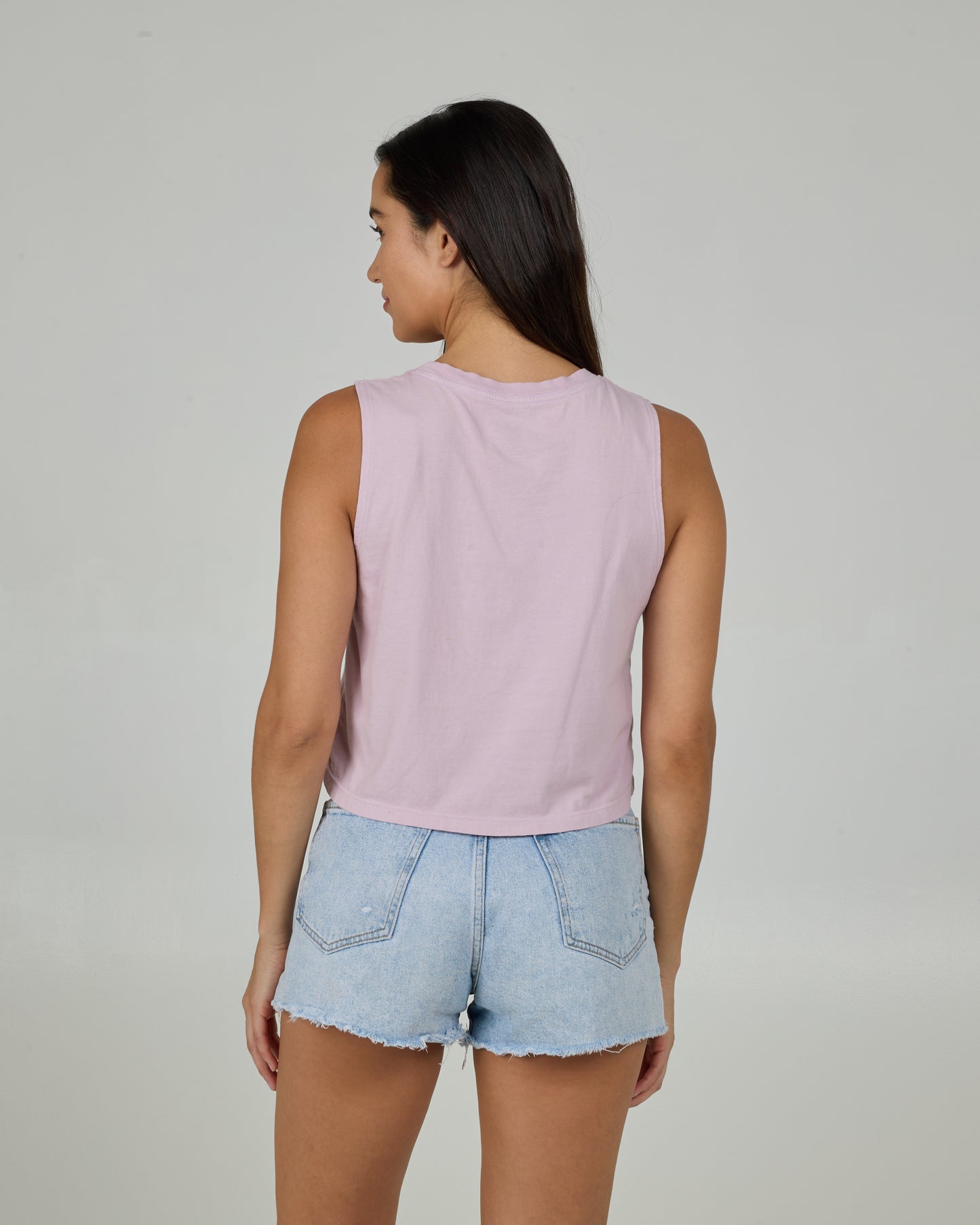 Outside Cropped Tank - Pale Orchid